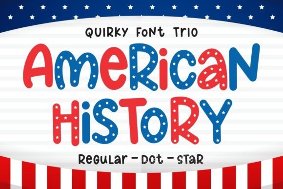 American History Display Font for Crafts and Commercial Designs