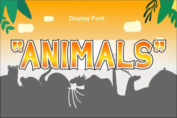 Animals Display Font Review for Social Campaigns