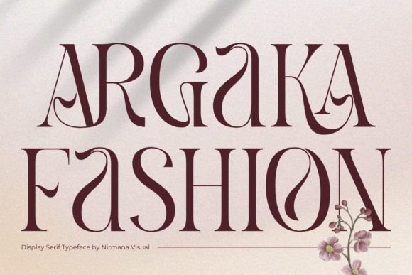 Argaka Fashion: A Delicate Serif Display Font for Editorial Design