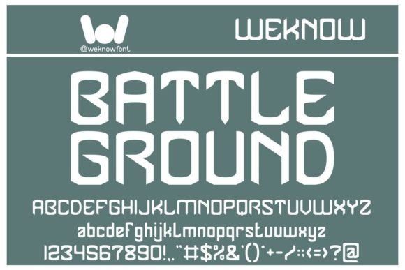 Battle Ground: A Gothic Display Font for Bold Digital Branding