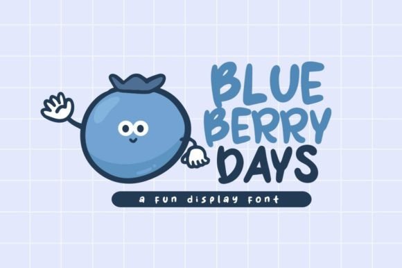 Blueberry Days: The Playful Display Font for Engaging Editorial Design