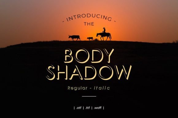 Bodyshadow Display Font for Brand Identity