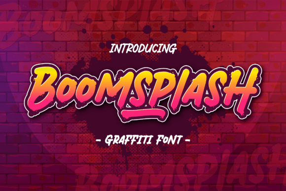 Boomsplash Graffiti Font for Bold Craft Branding