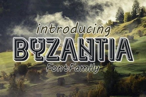 Byzantia: The 3D Display Font for Editorial Impact