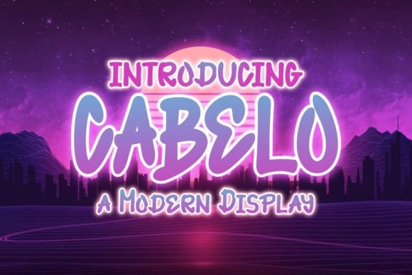Cabelo: A Bold Display Font for Modern Editorial Design