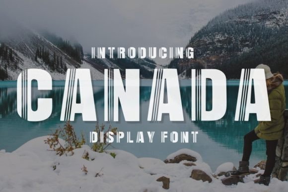 Canada Display Font for Winter Branding and Digital Layouts
