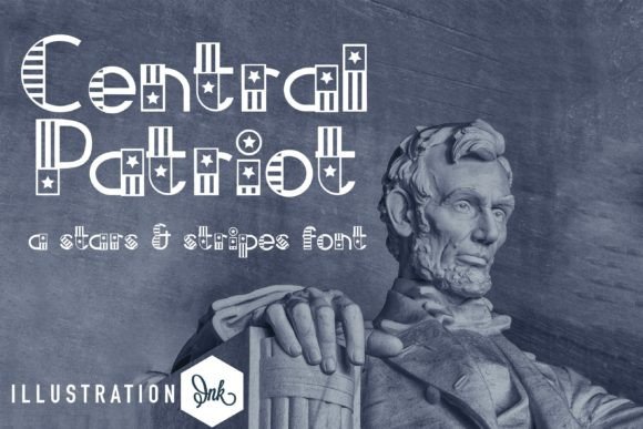 Central Patriot: The Whimsical Patriotic Display Font for Bold Branding