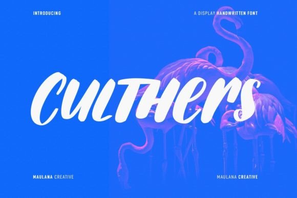 Culthers: A Fun Handwritten Display Font for Digital Branding