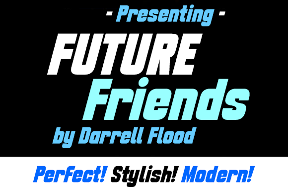 Future Friends: A Bold Display Font for Futuristic Web Design