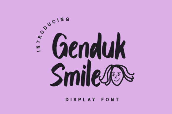 Genduk Smile Display Typeface for Editorial Design