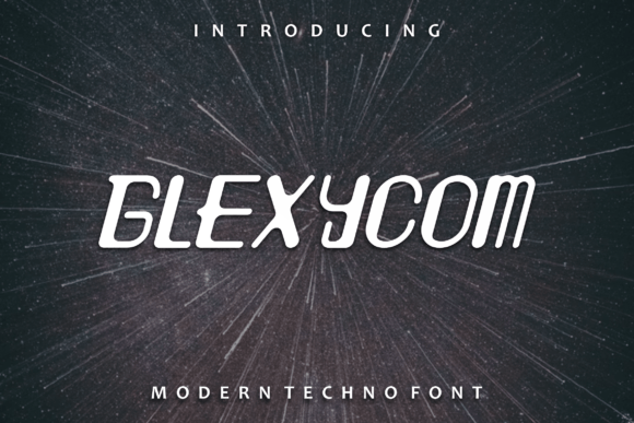Glexycom Display Font for Modern Editorial Design