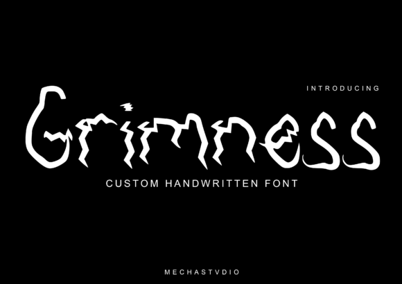 Grimness: The Dark Display Font for Bold Brand Identity