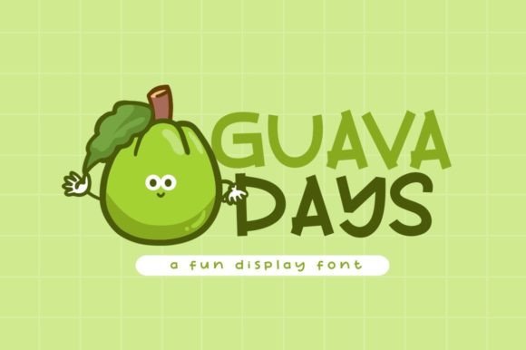 Guava Days: A Playful Display Font for Handmade Branding