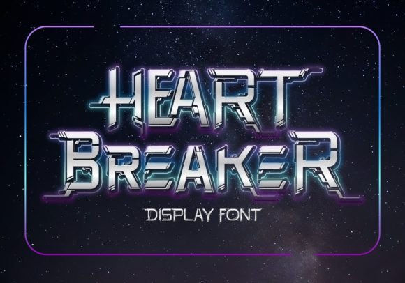 Heart Breaker Font Review: Sci-Fi Display for Bold Projects