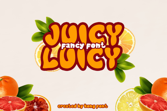 Juicy Luicy Font: A Playful Display Typeface for Bold Branding