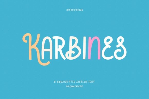 Karbines Font Review: A Modern Handwritten Display Typeface for Brand Identity