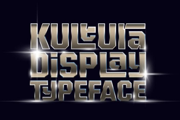 Kultura: The 90s Groovy Display Font for Bold Digital Branding