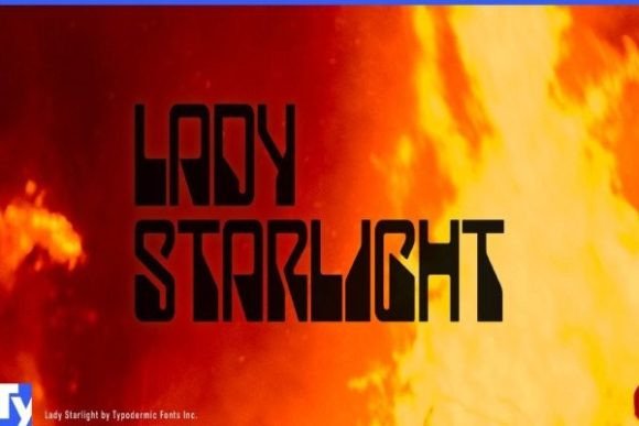Lady Starlight Bold Display Font for Handmade Branding
