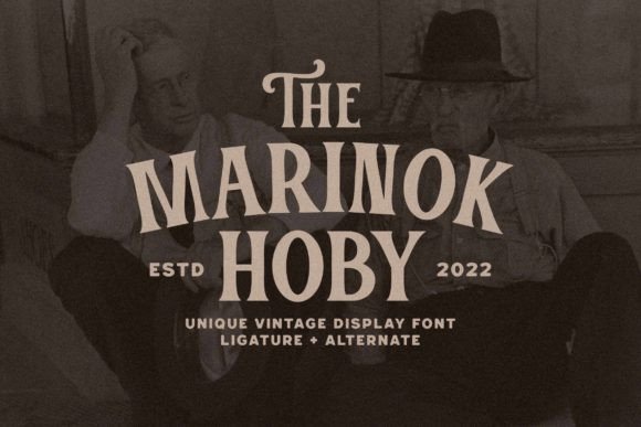 Marinok Hoby: Vintage Display Fonts for Web Design