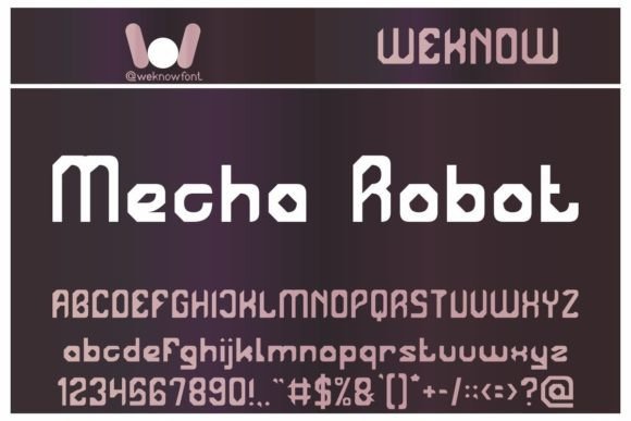 Mecha Robot: The Techno-Inspired Display Font for Bold Branding