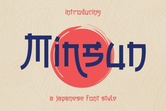 Minsun: A Modern Japanese-Style Display Font for Elegant Branding