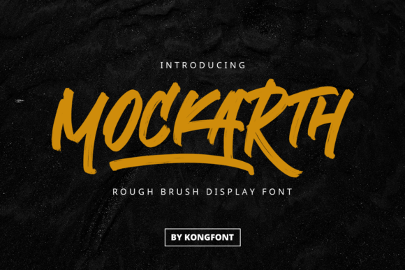 Mockarth: A Beautiful Cursive Brush Display Font for Elegant Branding