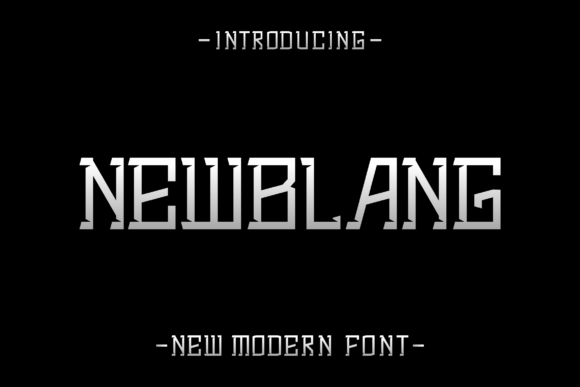 Newblang: The Modern Display Font for Standout Branding