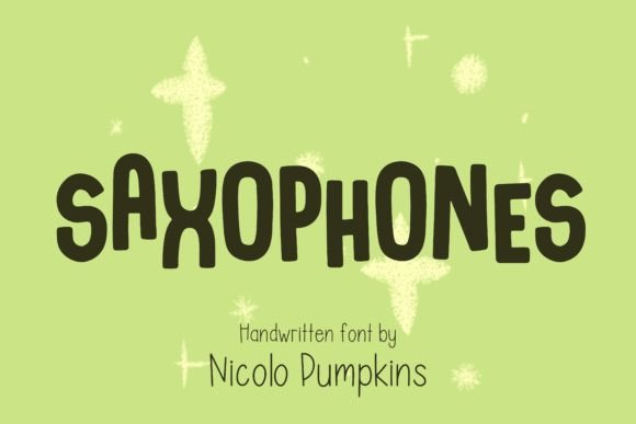 Saxophones Typeface for Bold Brand Identity