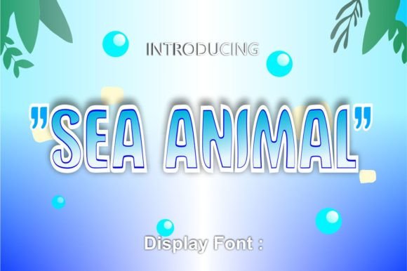 Sea Animal Typeface Review for Social Campaigns