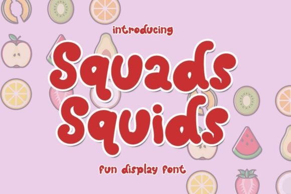 Squads Squids: The Elegant Display Font for Boutique Branding