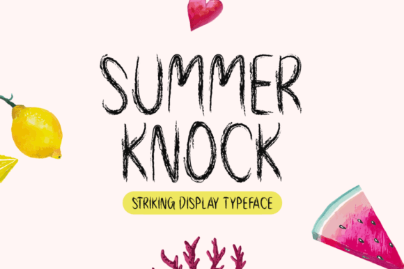 Summer Knock Typeface Review: A Quirky Display Font for Creative Brands