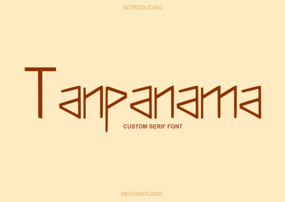 Tanpanama Display Font Review for Modern Branding
