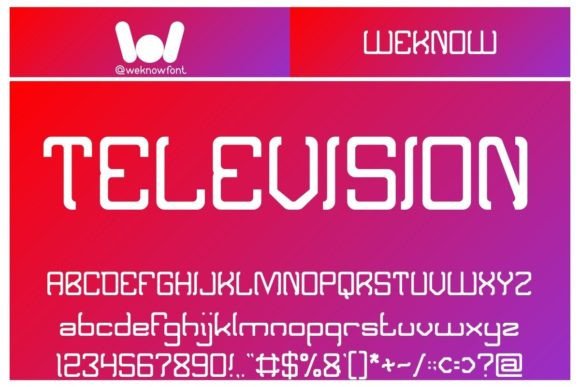 Television Typeface: The Quirky Display Font for Scroll-Stopping Campaigns