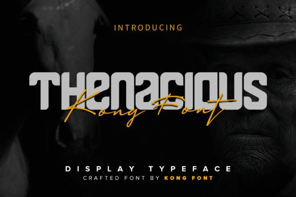Thenacious: A Modern Display Font for Editorial Design
