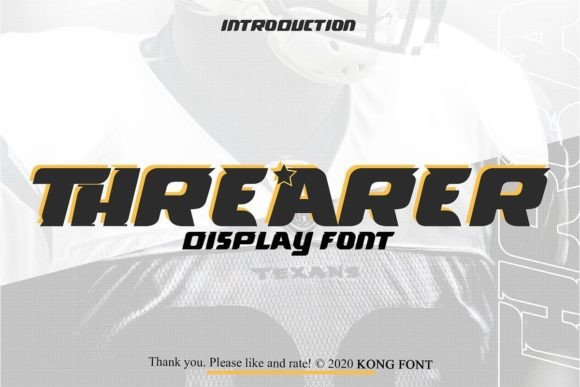 Threarer Display Font Review for Campaign Design