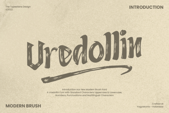 Vredollin Brush Font for Modern Digital Branding