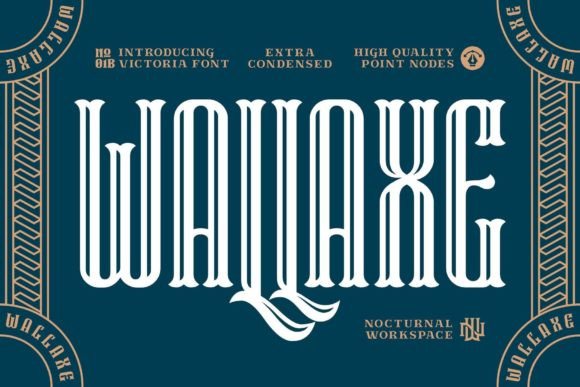 Wallaxe Display Font for Bold Brand Identity